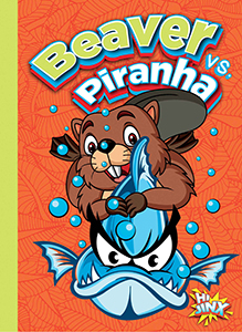 Cover Art for Beaver vs. Piranha