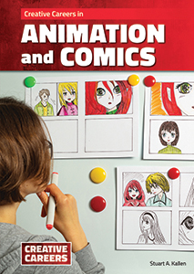 Cover Art for Creative Careers in Animation and Comics